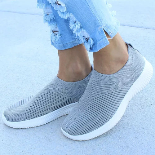 Load image into Gallery viewer, Women Flat Slip on White Shoes Woman Lightweight White Sneakers Summer Autumn Casual Chaussures Femme Basket Flats Shoes
