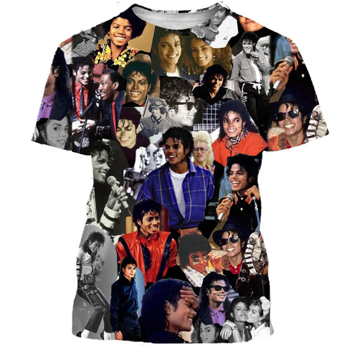 Load image into Gallery viewer, Michael Jackson T Shirt Men Women Fashion Casual 3D Printed T-shirts Harajuku Style Oversized T-shirt Hip Hop Streetwear Tops
