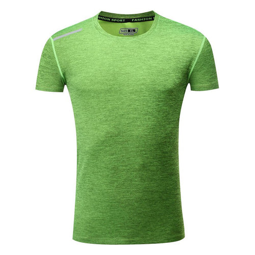 Load image into Gallery viewer, Men Running T-Shirts Quick Dry Compression Gym Fitness Jogging Sports Short Sleeve Tops Soccer Sportswear Male Jersey Breathable
