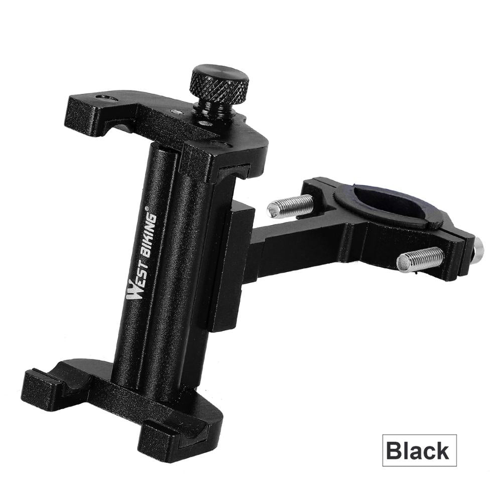 Aluminum Alloy Bike Mobile Phone Holder Adjustable Bicycle Phone Holder Non-slip MTB Phone Stand Cycling Accessories