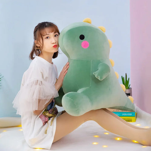 Load image into Gallery viewer, Kawaii Dinosaur Plush Toys Super Soft Cartoon Stuffed Animal Dino Dolls for Kids Baby Hug Doll Cute Sleep Pillow Home Decor
