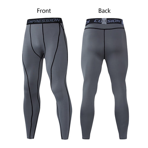 Load image into Gallery viewer, Men&#39;s Lycra Compression Pants Cycling Running Basketball Soccer Elasticity Sweatpants Fitness Tights Legging Trousers Rash Guard
