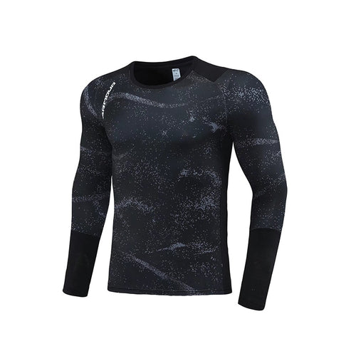 Load image into Gallery viewer, Running T-shirt Men Compression Gym Winter Soldiers Quick Dry Fitness Long Sleeve Sport Shirts Male Training Jogging Sportswear
