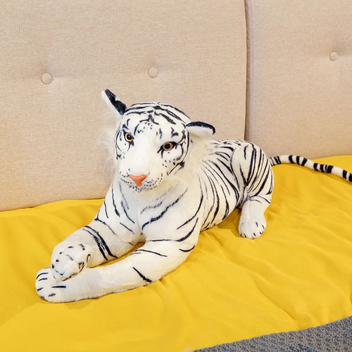 Load image into Gallery viewer, 30-120cm Stuffed Animal Simulation Giant Plush Tiger White Brown Cute Plush Tiger Birthday Gifts  Children Baby Christmas Gifts
