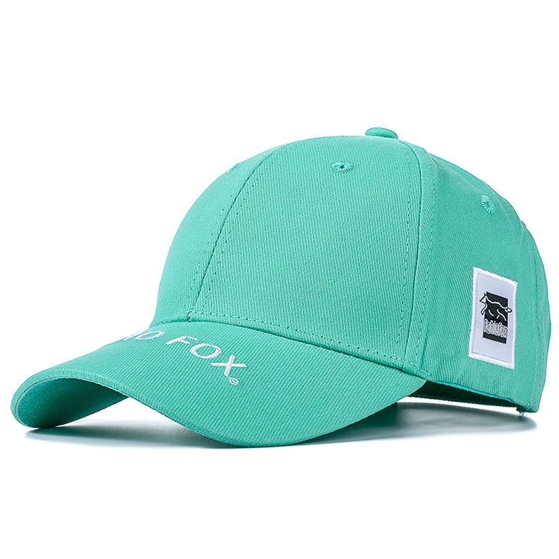 Unisex Stylish Cap Cotton Hats For Women Fashion Fox Side Embroidery Baseball Cap Men Outdoor Popular Streetwear Hat Cap