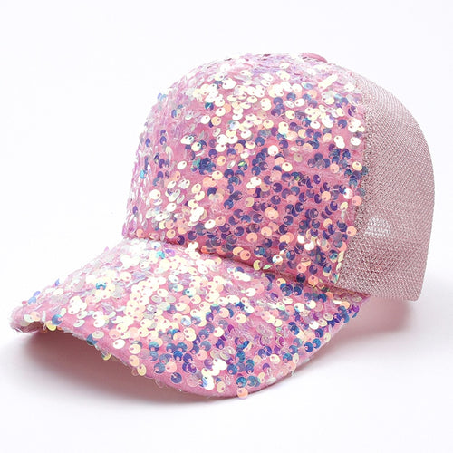 Load image into Gallery viewer, Shiny sequined Unisex Cotton Dad hat Baseball Caps Custom Graffiti Snapback Fashion Sports Hats For Men Women hip hop Cap
