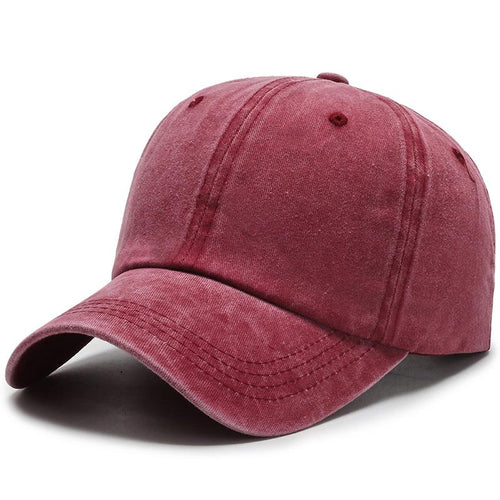 Load image into Gallery viewer, Unisex Cap Plain Color Washed Cotton Baseball Cap Men &amp; Women Casual Adjustable Outdoor Trucker Snapback Hats Dropshipping
