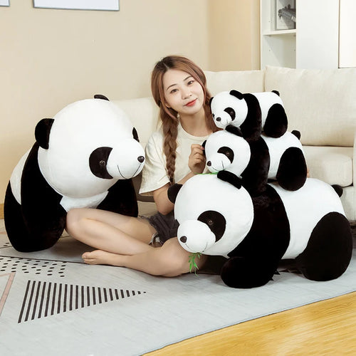 Load image into Gallery viewer, 30-70cm Cute Chinese National Treasure Bamboo Leaves Panda Plush Toys Stuffed Soft Animals Pillow For Girls Kids Birthday Gifts
