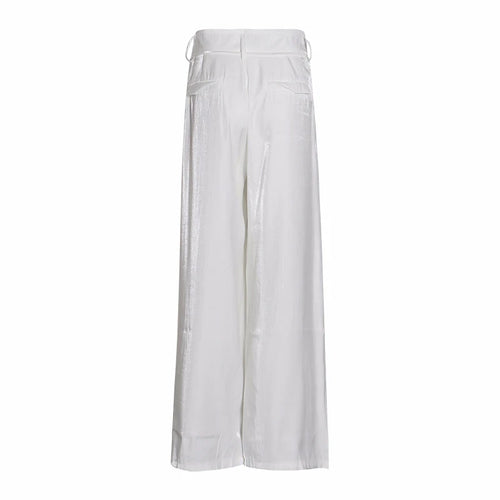 Load image into Gallery viewer, Pleated Black Trouser For Women High Waist Casual Loose Wide Leg Basic Pants Female Fashion Clothing Style
