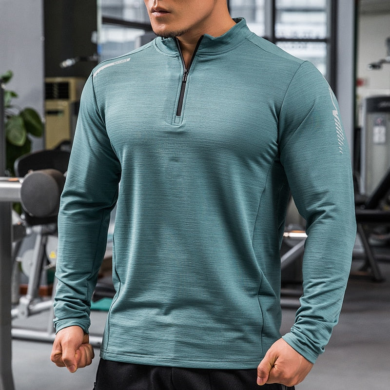 Mens Gym Compression Shirt Male Rashgard Fitness Long Sleeves Running Clothes Homme Tshirt Football Jersey Sportswear Dry Fit