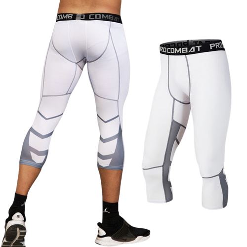 Load image into Gallery viewer, Men&#39;s Lycra Leggings Compression Sports Pants Cycling Running Basketball Football Sweatpants Fitness Tights Trousers Rash Guard
