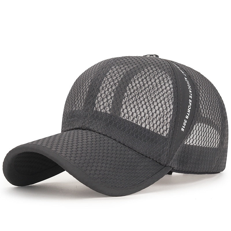 Women Men Summer Unisex Baseball Caps Female Male Breathable Mesh Snapback Hats Solid Casual Sport Fishing Hats Cap