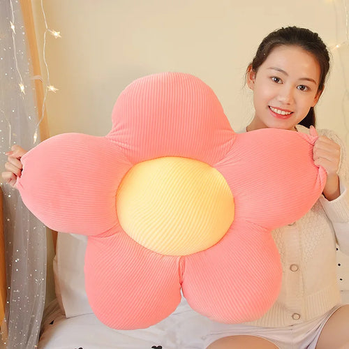 Load image into Gallery viewer, 40/50/60CM Flower Plush Cushion Soft Cartoon Plant Stuffed Doll Chair Cushion Sofa Pillow Bed Decorative Floor Mat Kawaii Gift
