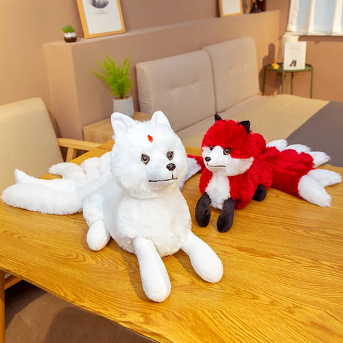 Load image into Gallery viewer, 55cm Soft Cute Long nine tail Fox Plush Toy Stuffed Kids Doll Fashion Kawaii Gift for Children Birthday Gift Home Shop Decor
