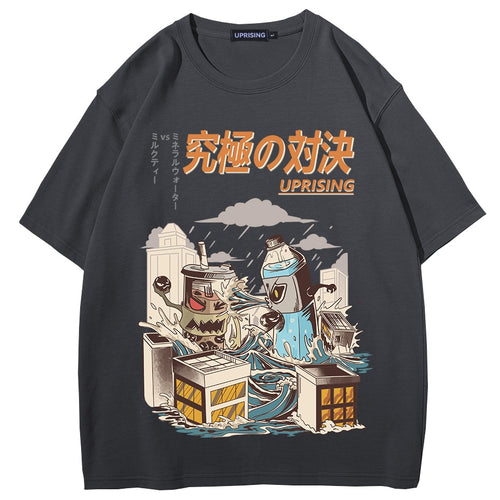 Load image into Gallery viewer, Hip Hop Streetwear Harajuku T Shirt Girl Japanese Kanji Print Tshirt 2022 Men Summer Short Sleeve T-Shirt Cotton Loose Tops Tees
