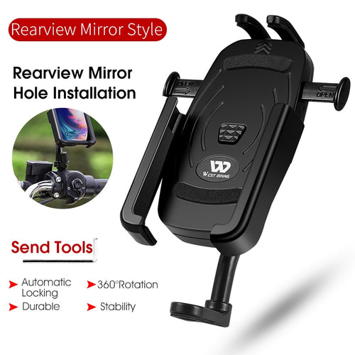 Load image into Gallery viewer, Universal Bike Phone Holder Alloy Rotatable Cycling Smartphone Mount Stand Motorcycle Electric Bicycle Phone Holder
