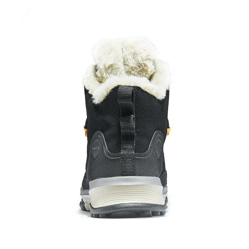 Men's Hiking Shoes Latest Snowboot Anti-slip Boot Plush Lining  Mid-high Classic Style Hiking Boots for Professional Men
