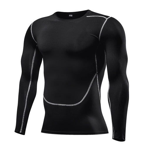 Load image into Gallery viewer, Men Compression Running T Shirt Fitness Tight Long Sleeve Sport Tshirt Training Jogging Shirts Gym Sportswear Quick Dry Rashgard
