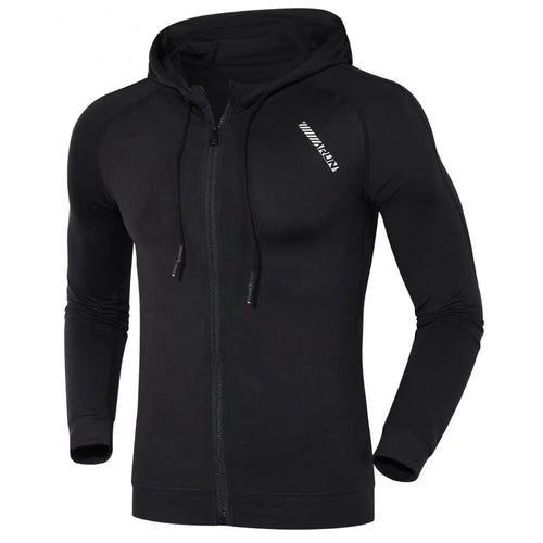 Load image into Gallery viewer, Hooded Fitness Sport Jacket Men Quick Dry Running Coat Zipper Hoody Sweatshirt Sportswear Gym Hoodies Training Clothing
