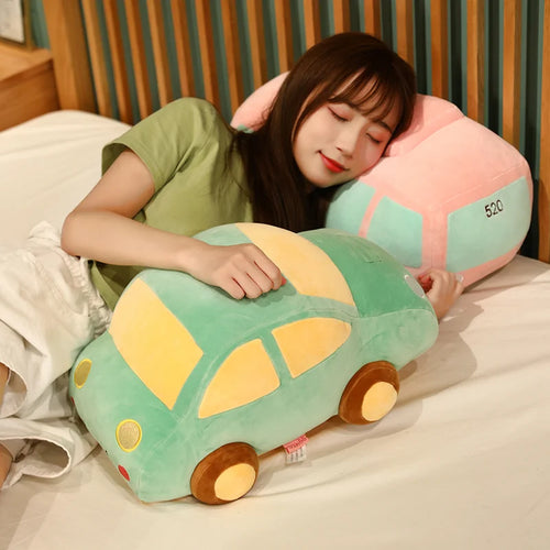 Load image into Gallery viewer, 25-60CM Kawaii Bus Car Model Plush Toys Colorful Car Dolls Stuffed Soft Plush Pillow Creative Birthday Gift for Boys Children
