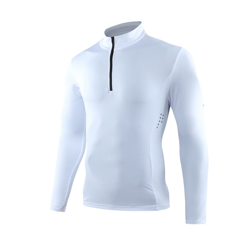 Plus Size Men Compression Sport T-Shirt Top Long Sleeve Gym Running Clothing Fitness Tight Sportswear Hiking Rashgard Sweatshirt