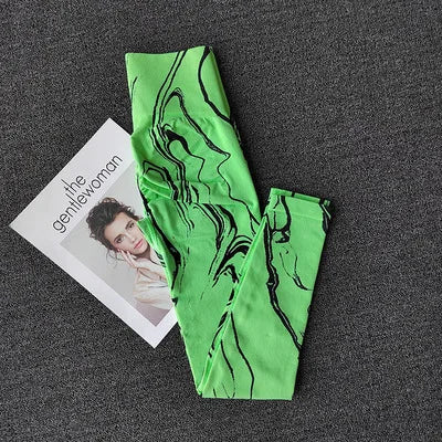 Stripe Women Peach Scrunch Seamless Tummy Control Yoga Pants Gym Tights High Waist Sport Leggings Running Pants