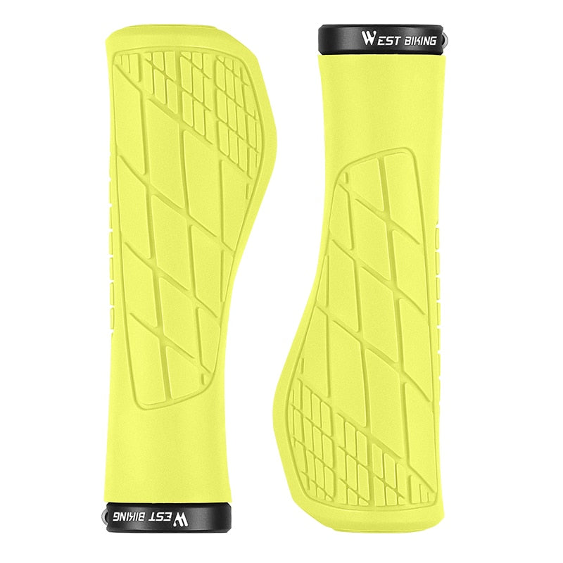 MTB Bicycle Grips Shockproof Bike Handlebar Cover Anti-Slip Colorful Grips Ergonomic Cycling Silicone Handle Grips