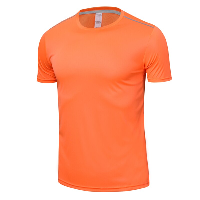 Quick Dry Gym Shirt Men Summer Women's Sportswear Running T-Shirts Sport Female Tops Jogging Tops Loose Training Short Sleeves