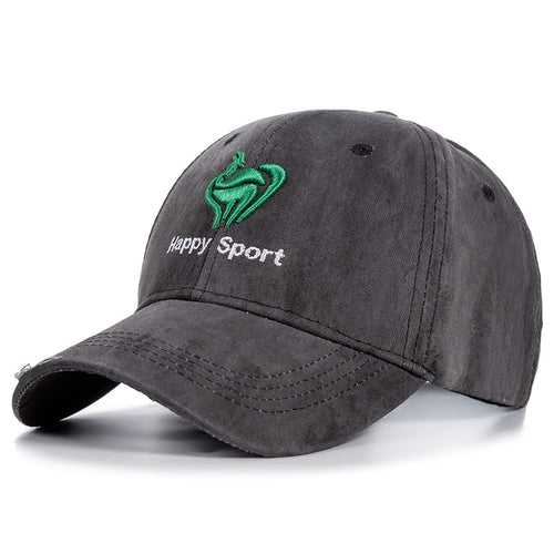 Load image into Gallery viewer, Men&#39;s Cotton Baseball Cap Green Big Cock Embroidery Summer Hats For Men Happy Sport Outdoor Hole Edging Caps
