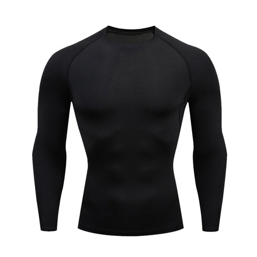 Load image into Gallery viewer, Plus Size Men Compression Sport T-Shirt Top Long Sleeve Gym Running Clothing Fitness Tight Sportswear Hiking Rashgard Sweatshirt
