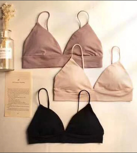 Summer Women Bra French Triangle Tube Top Sexy Seamless Bras Camisole Wireless Backless Lingerie Bralette