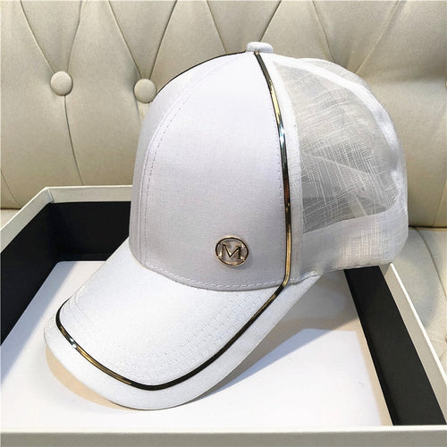 Load image into Gallery viewer, Outdoor Sport Baseball Cap Fashion M Letter Design Cap Adjustable Women Cap Fashion Hip Hop Hat
