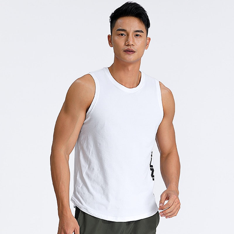 Men Sports Vest Basketball Football Running Tank Gym Fitness Tops Male Training Joggers Sleeveless Shirt Breathable Clothes