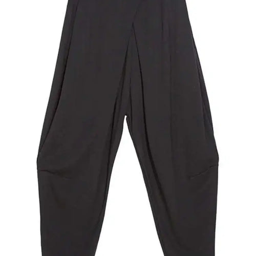 Load image into Gallery viewer, High Elastic Waist Black Pockets Casual Harem Pants New Loose Fit Trousers Women Fashion Tide Spring Autumn 2025 1DF4685
