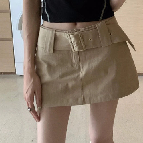 Load image into Gallery viewer, Solid Minimalist Spliced Zipper A Line Skirts for Women High Waist Versatile Mini Skirt Female Fashion Clothing New
