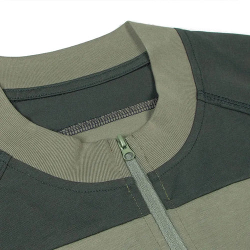 Load image into Gallery viewer, Men T-Shirt Y2K Embroidered Patchwork Half Zip Up Sport Racing Tshirt Streetwear Harajuku Hip Hop Casual Baggy Urban Top Tee
