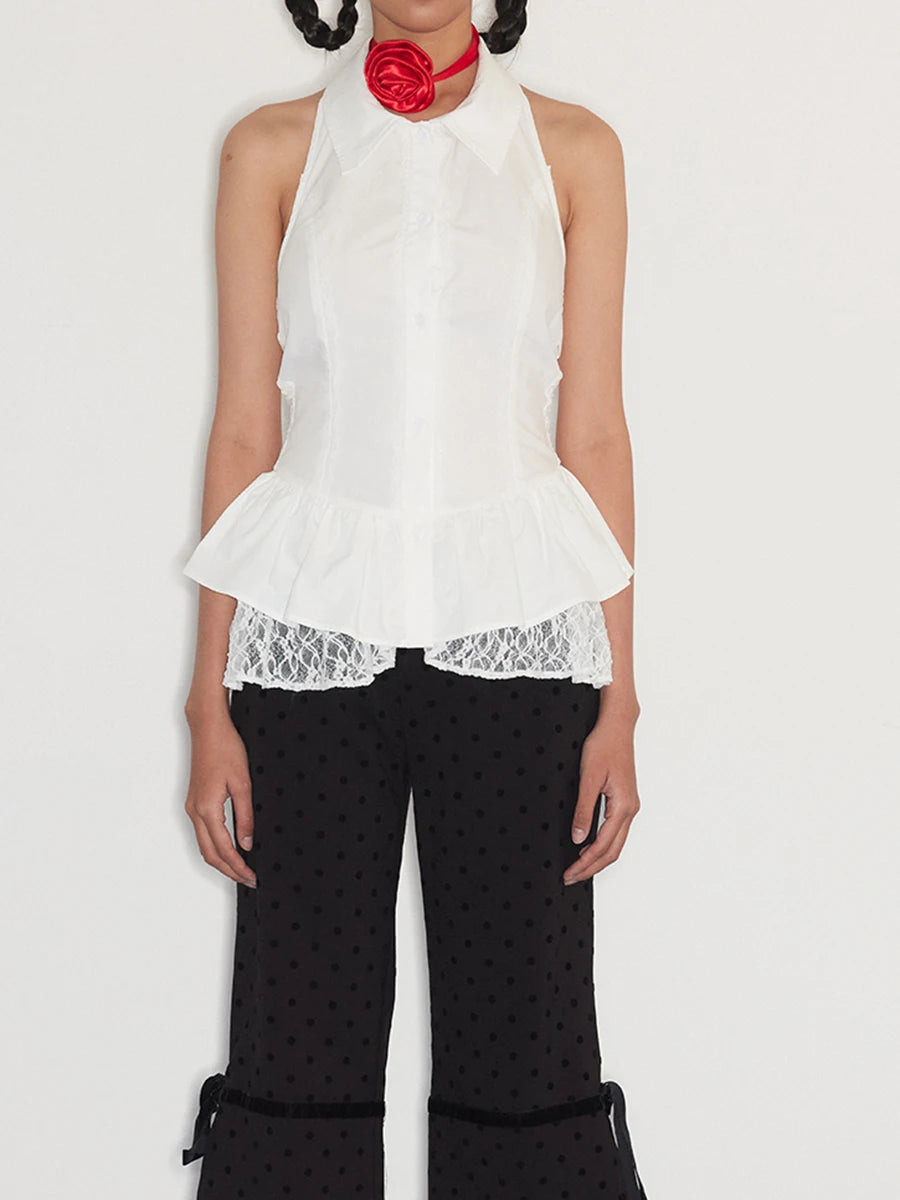 Solid Spliced Button Slimming Vests For Women Lapel Sleeveless Tunic Temperament Chic Vests Female Fashion Style