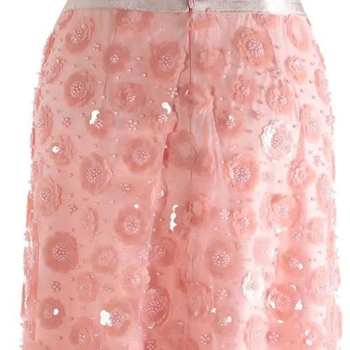 Load image into Gallery viewer, High Elastic Waist Black Nailed Sequins Mesh Elegant  Half-body Skirt Women Fashion Tide New Spring Autumn 2025 1DH9911
