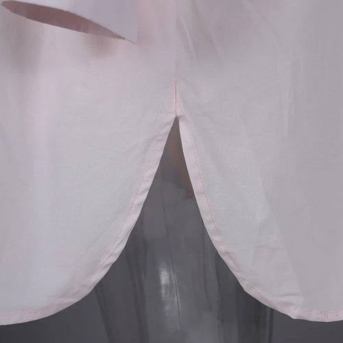 Load image into Gallery viewer, Women pink Color Brief Big Size Long Casual Blouse New Lapel Long Sleeve Shirt Fashion Tide Spring Autumn 2025 1LD2024
