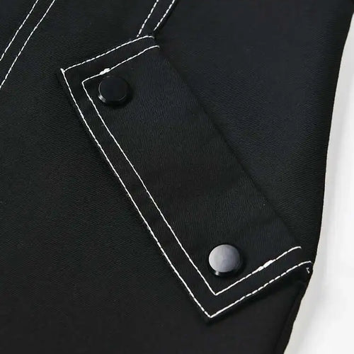 Load image into Gallery viewer, Black Jacket Big Size Wide Leg Pants Two Piece Suit New Lapel Long Sleeve Women Fashion Tide Spring Autumn 2025  CPG0425
