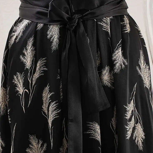 Load image into Gallery viewer, Women Beige Striped Printed Belted Elegant Midi Dress New V-Neck Sleeveless Fashion Tide Spring Summer 2025 CPG1504
