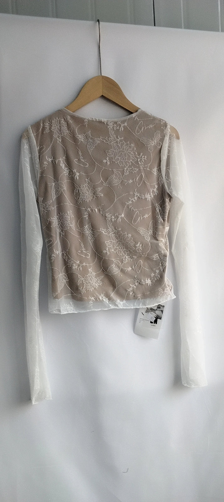 Sexy Lace Mesh Top V Neck Tees Y2k Aesthetic Slim Japanese Harajuku Crop  Chic Women Bottoming Long Sleeve T-shirt Outerwear