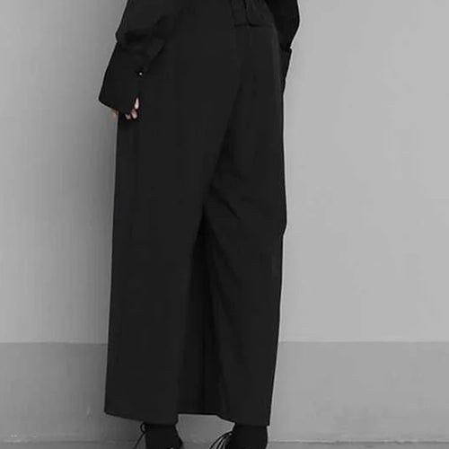 Load image into Gallery viewer, High Elastic Waist Black Irregular Spliced Button Harem Pants New Trousers Women Fashion Tide Spring Autumn 2025 1S430
