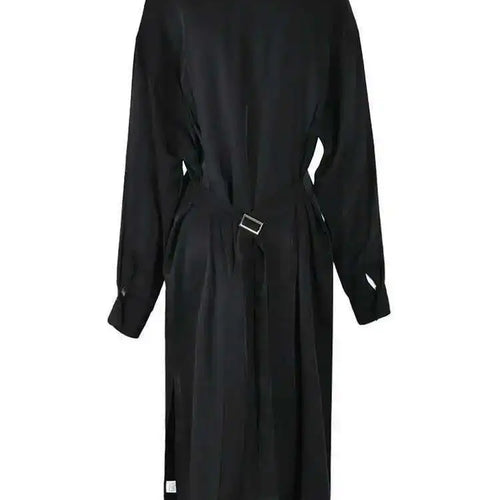 Load image into Gallery viewer, Women White Big Size Pleated Long Blouse New Lapel Long Sleeve Loose Fit Shirt Fashion Tide Spring Autumn 2025 CPG0522
