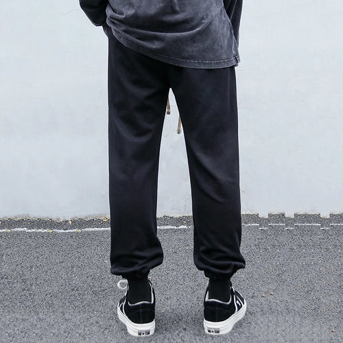 Load image into Gallery viewer, Men's Sweatpants New Casual Pants Solid Color Korean Style Fashion Elastic Waist Trendy Straight Leg Male Trousers 9W1746
