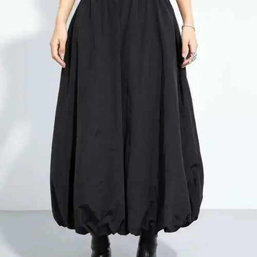 Load image into Gallery viewer, High Elastic Waist Black Brief Pocket Long Elegant Bud Half-body Skirt Women Fashion Tide New Spring Autumn 2025 1DH7170
