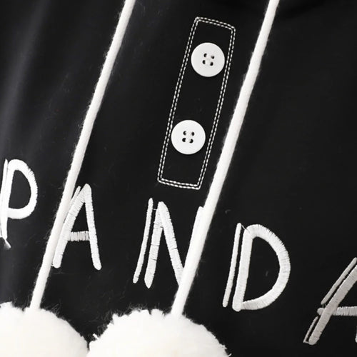 Load image into Gallery viewer, Kawaii Panda Embroidery Women Hoodies Chic Drawstring Harajuku Hooded Sweatshirts Winter Long Sleeve Female Sweet Tops
