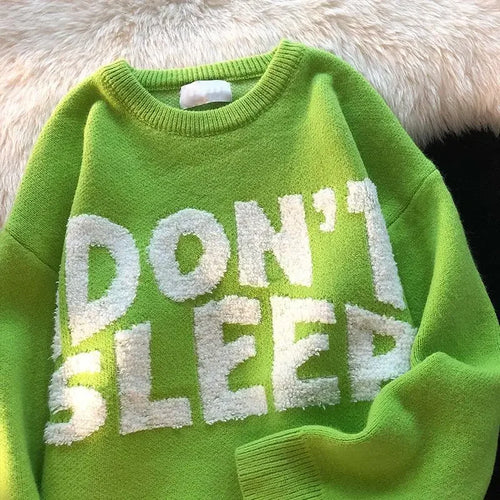 Load image into Gallery viewer, Japanese Retro 4 Colors Sweater Women Pollovers Knitwear Ins Loose Lazy Hip Hop Students Autumn Winter Harajuku Jumper
