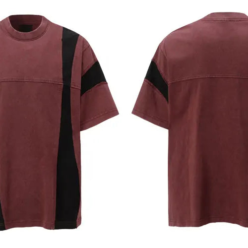 Load image into Gallery viewer, Men Vintage T-Shirt Y2K Grunge Patchwork Sport Urban Tshirt Streetwear Hip Hop Harajuku Punk Gothic Baggy Casual Cotton Top
