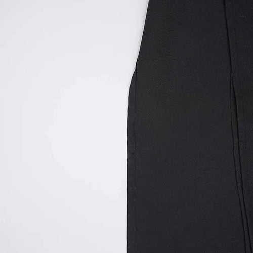 Load image into Gallery viewer, Women Black Irregular Spliced Big Size Blouse New Stand Collar Long Sleeve Shirt Fashion Tide Spring Autumn 2025 CPG1573
